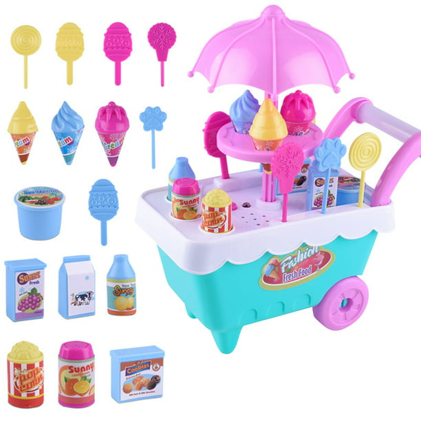 Ice Cream Popsicles Chips  Doll Toy Kitchen food Play Doll toy for baby HI